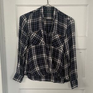 Lauren Ralph Lauren Navy and White Checkered Shirt